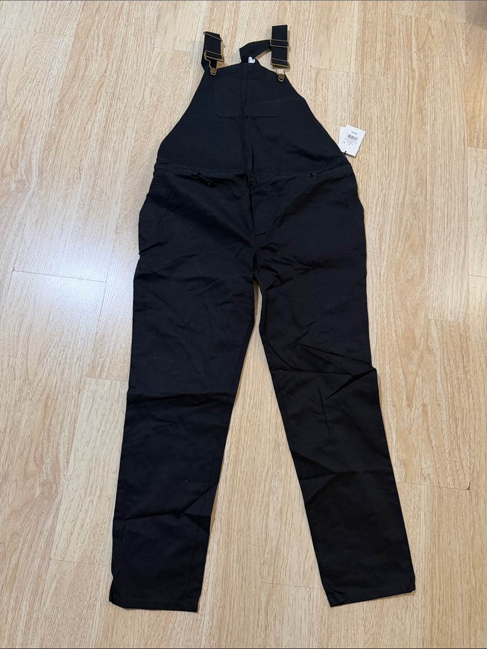 Black Women's Cotton Overalls Jumpsuit